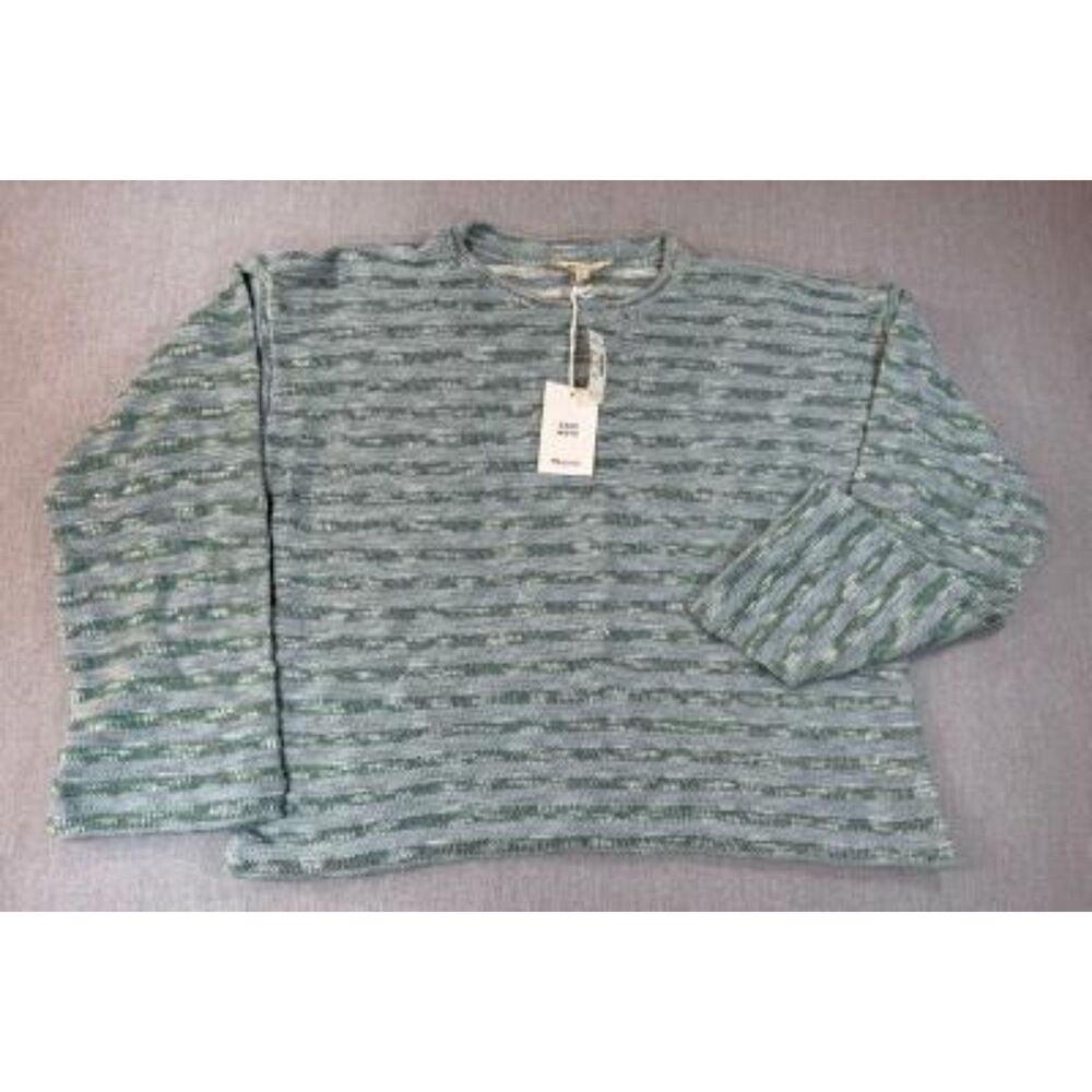 Madewell Crewneck Long-Sleeve Knit Tee in Stripe | NWT | Size XS